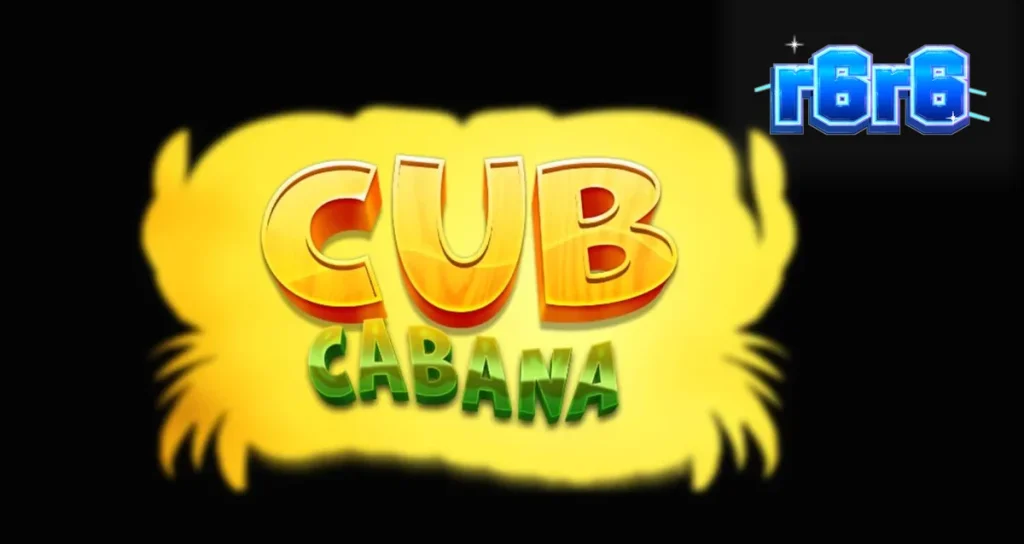 Pemandangan tropis yang cerah di dalam slot Cub Cabana dengan simbol-simbol pesta pantai.