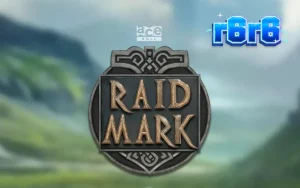 Tampilan visual slot Raidmark dengan tema Viking dan kapal perang